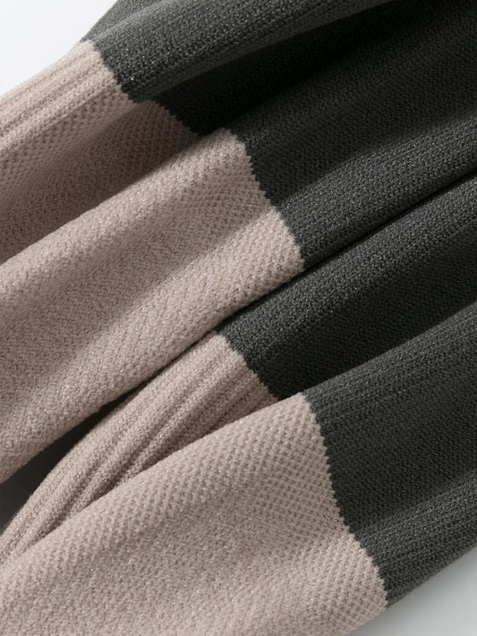 Contrast Color Sport Crew Sock