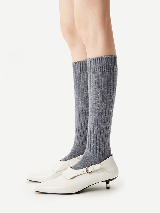 Merino Mulberry Under Knee Sock