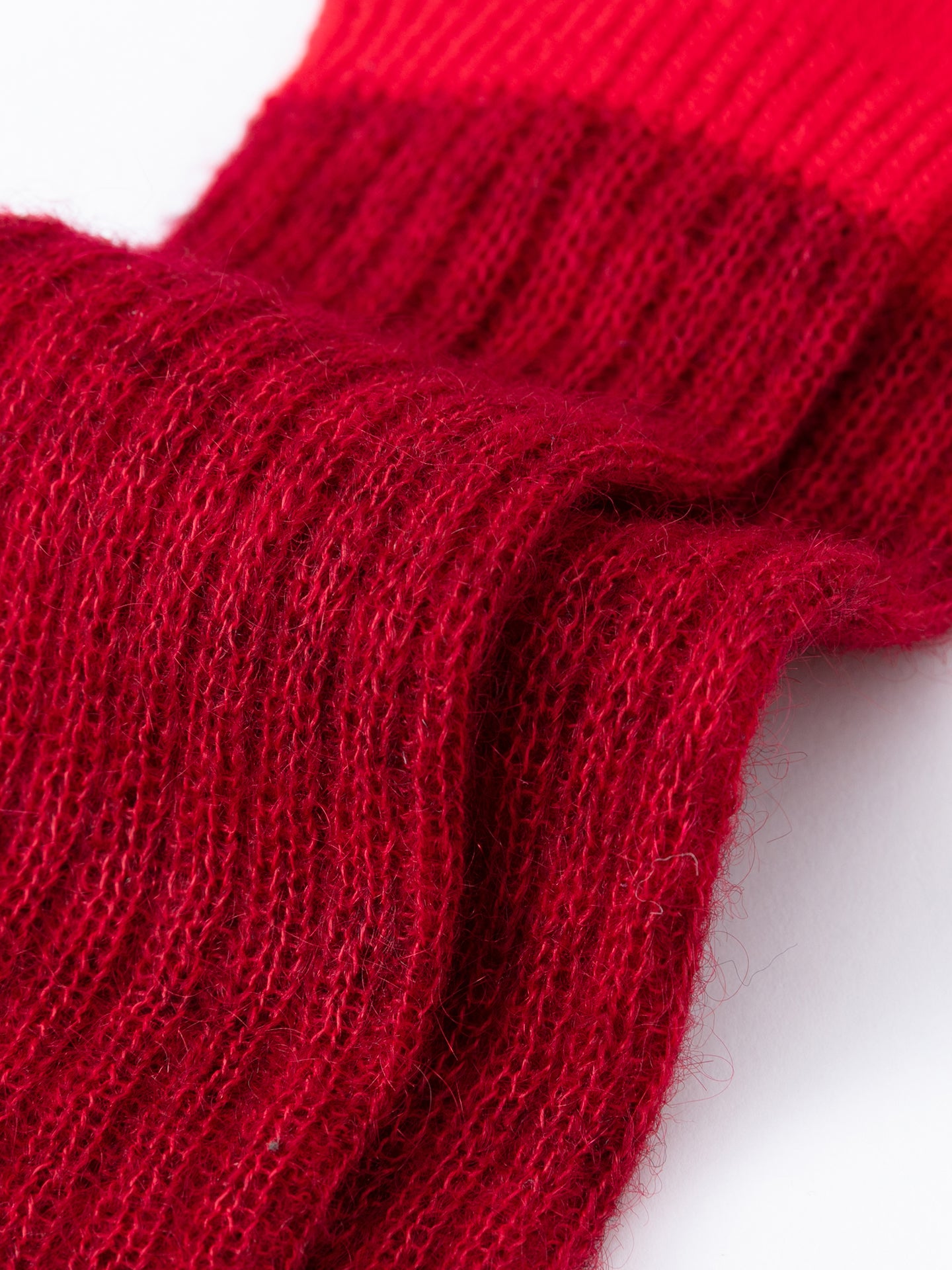 Two-Tone Mohair Slouch Sock