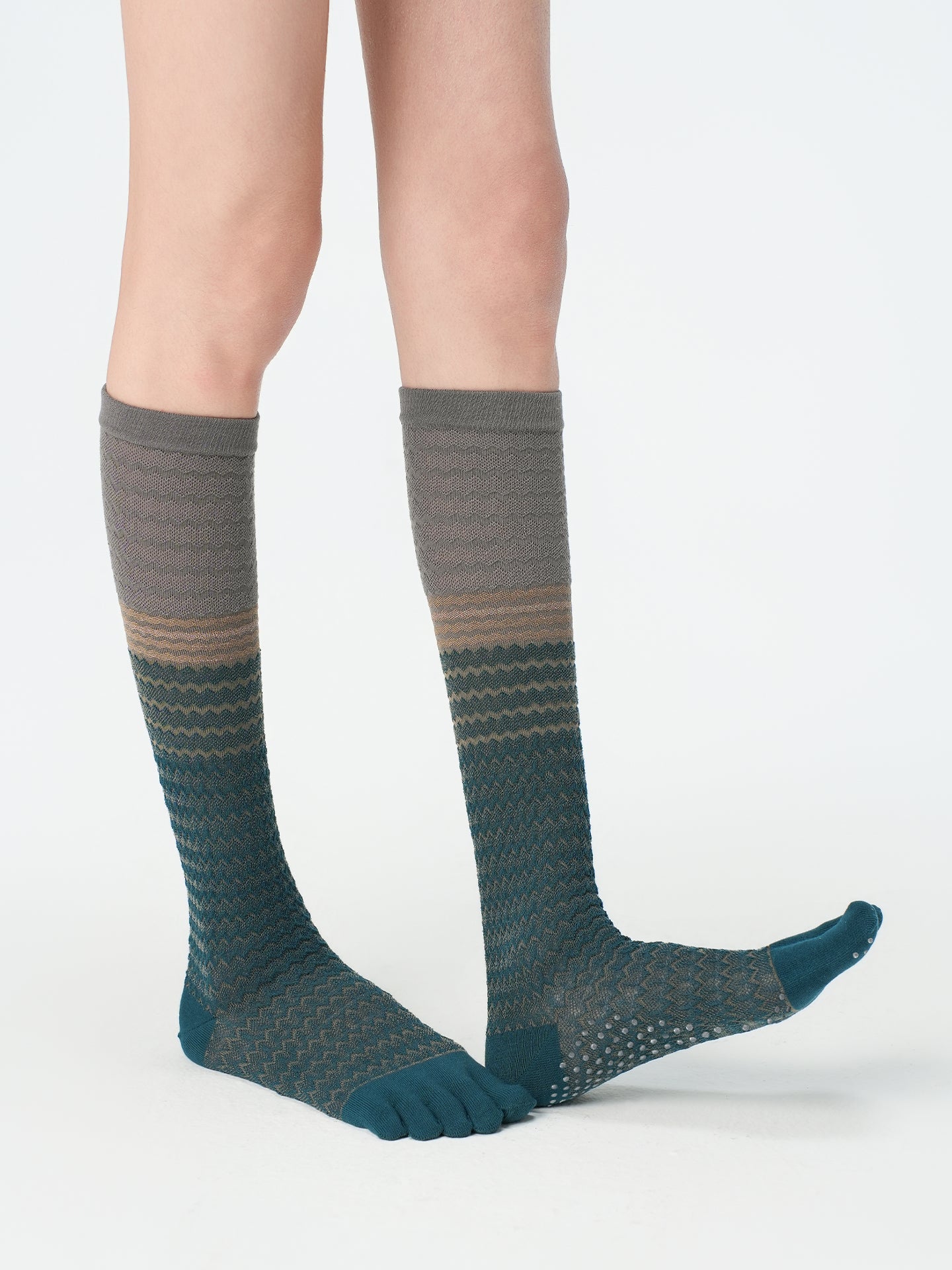 Melange Five-Toe Socks