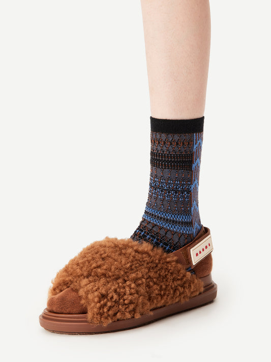 Hmong Weave Crew Sock