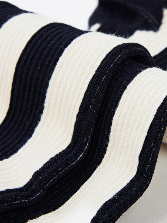 Contrast Stripe Crew Sock