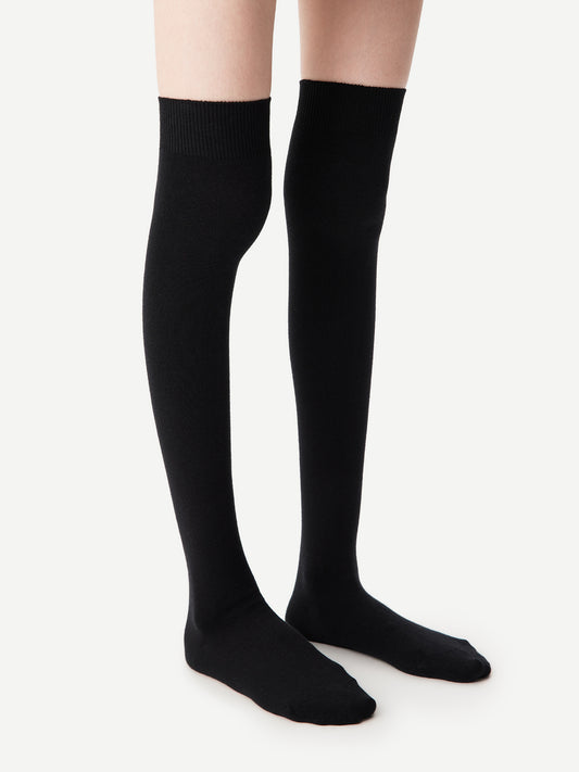 Purple Label Merino Wool and Mulberry Silk Knee-High Socks
