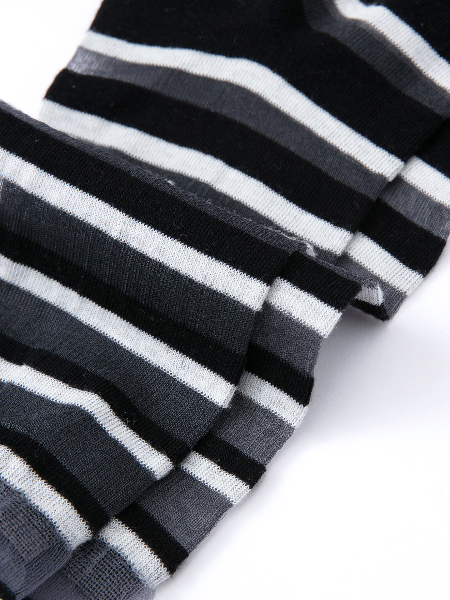 Gradient Trim Glass Silk Sock