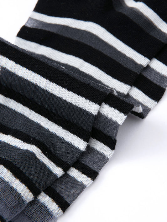 Gradient Trim Glass Silk Sock