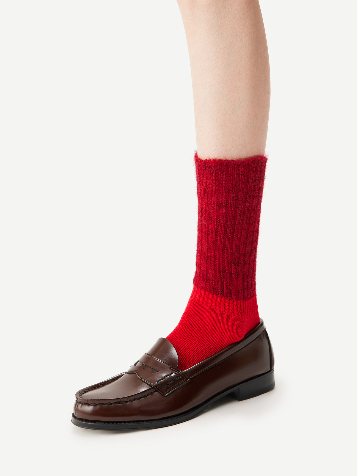Purple Label Mohair Fluffy Merino Wool Socks