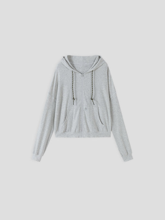 AR × Xuan Soft Cotton-Modal Zip-Up Hoodie
