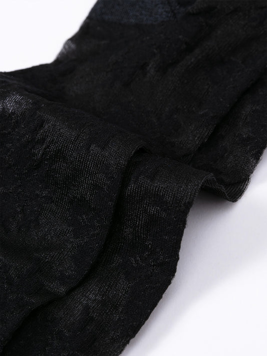 Lace Jacquard Breathable Translucent Sock