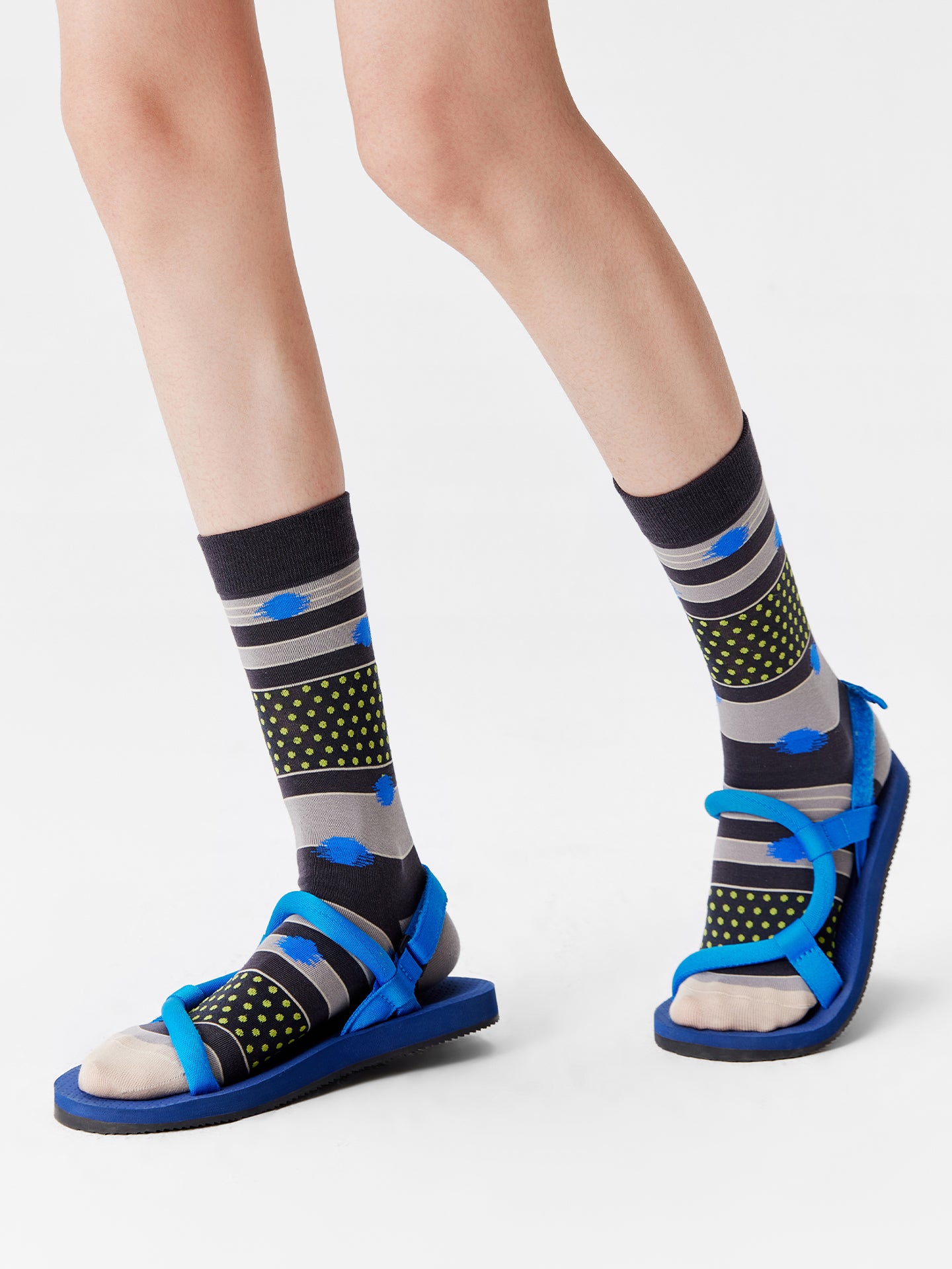 Dot & Stripe Crew Socks