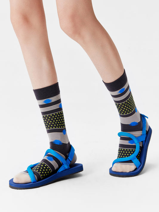 Dot & Stripe Crew Socks
