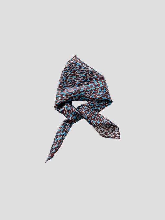 Heathered Print Silk Scarf