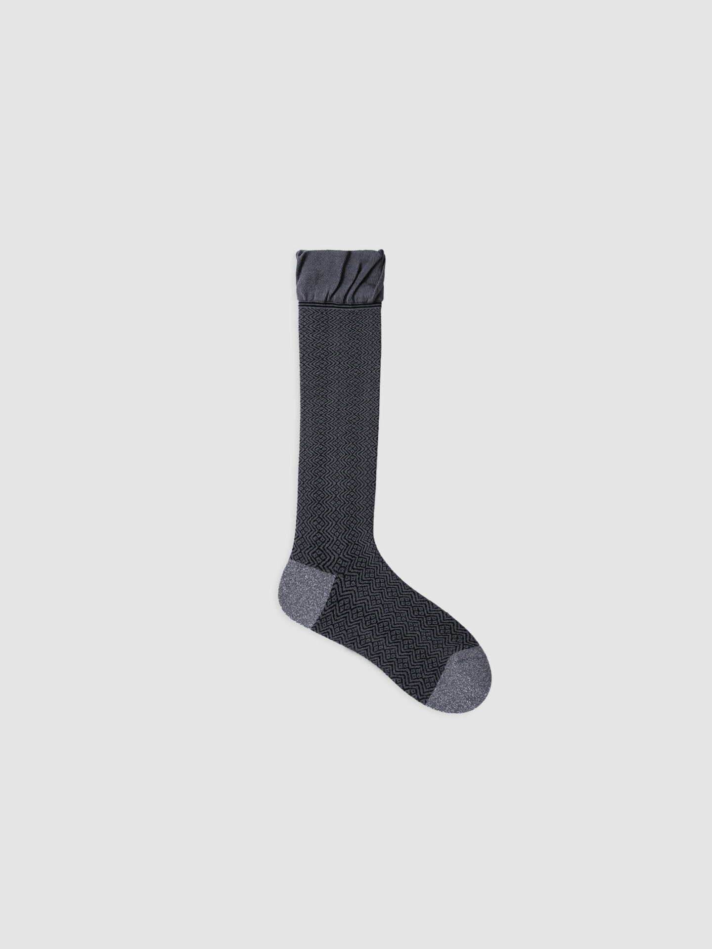Contrast Trim Calf Sock