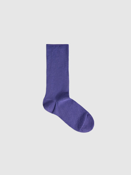 Mulberry Silk Modal Blend Crew Sock