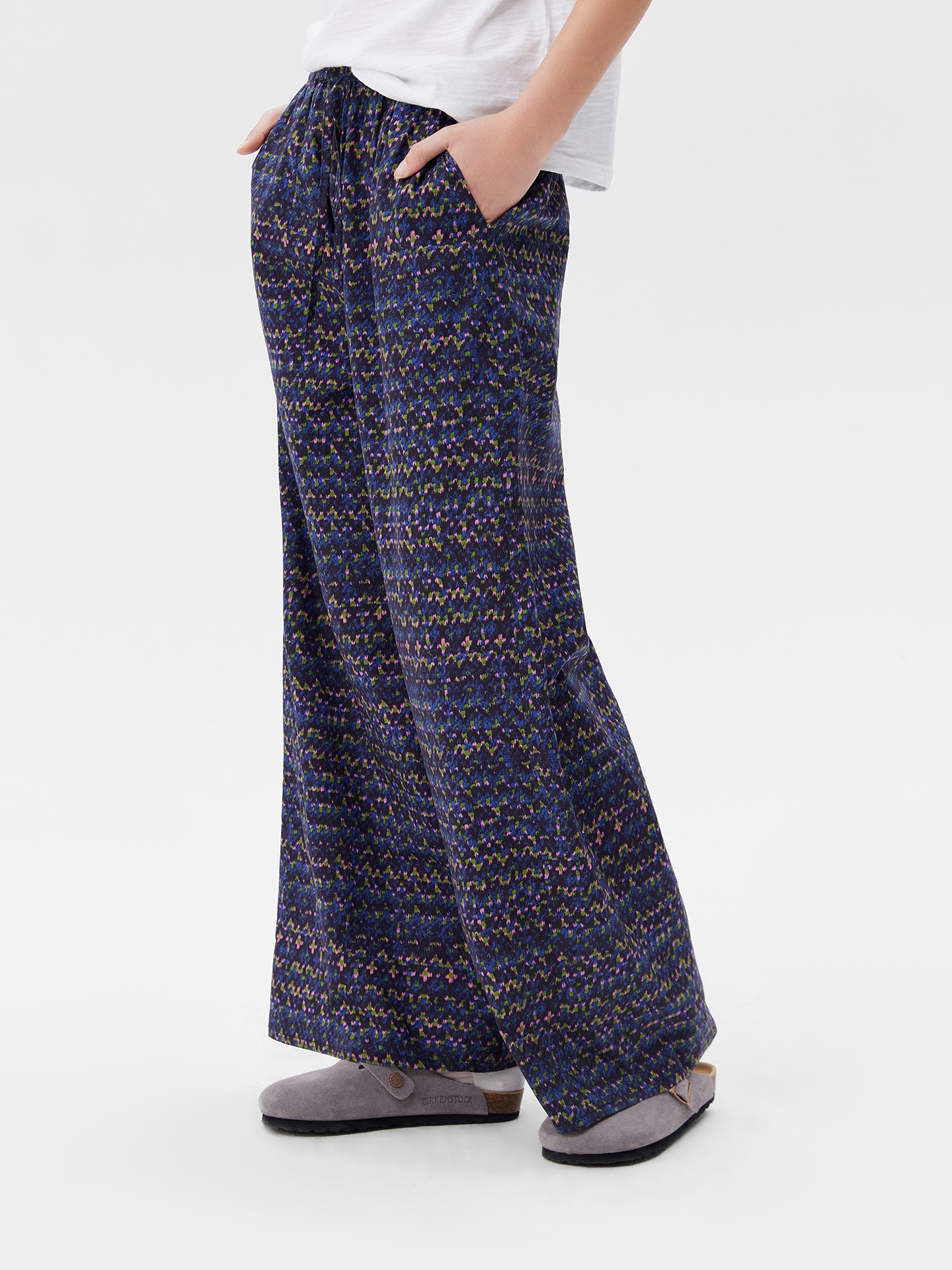 Heathered Print Loungewear Set