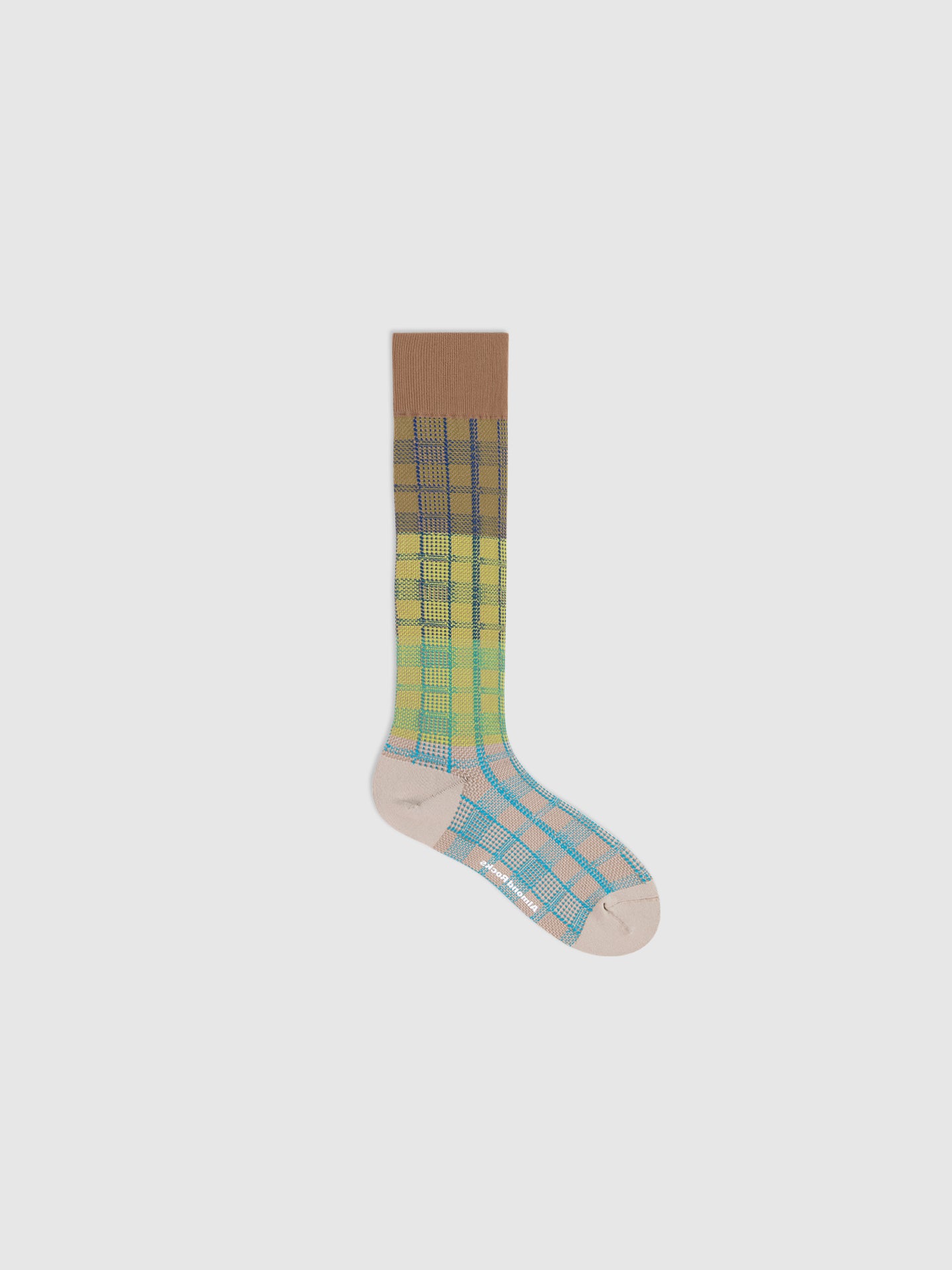 Bold Plaid Calf Sock