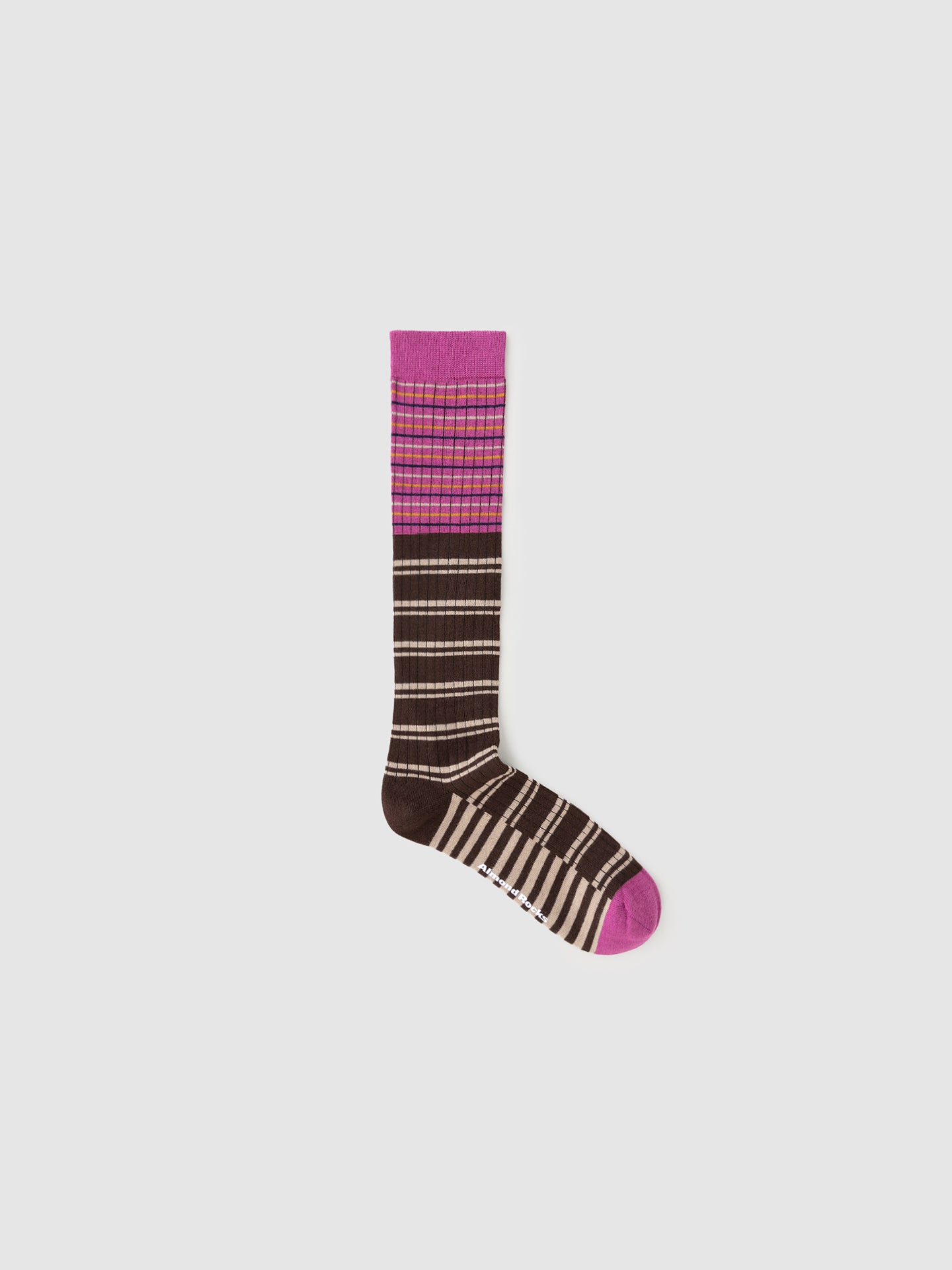 Contrast Stripe Calf Sock