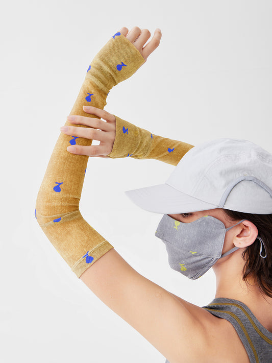 Sunlit Bloom Mesh Arm Sleeves
