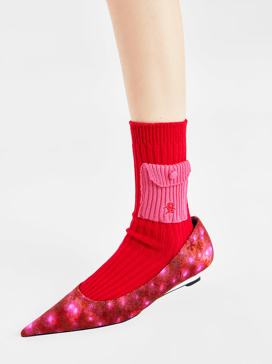 Lucky Pocket Crew Socks