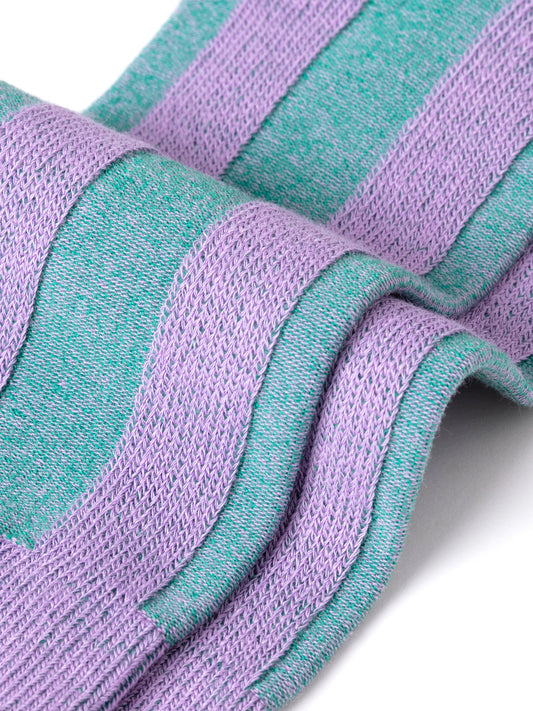 Double-Side Striped Crew Sock