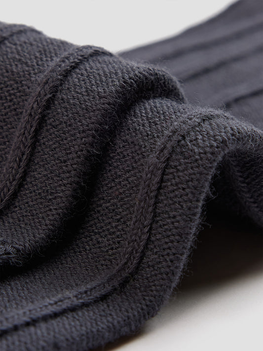 Textured Stripe Under Knee Sock