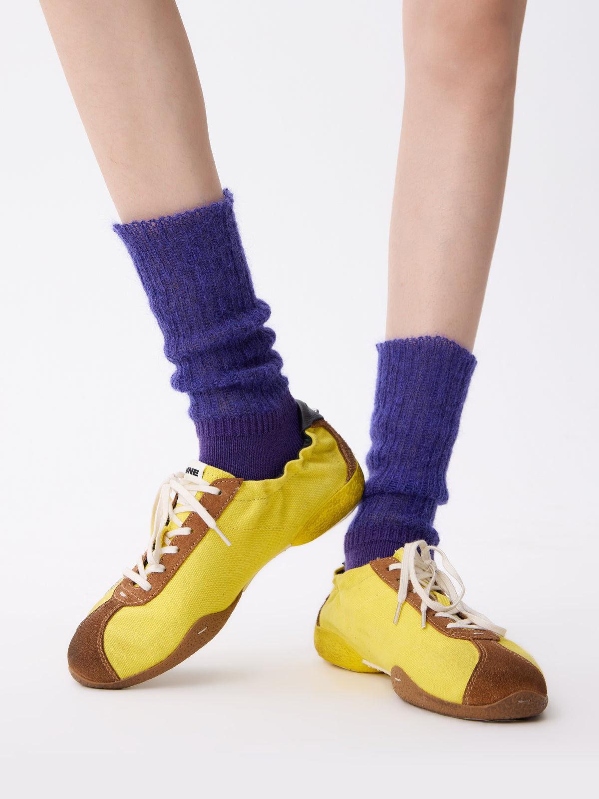 Purple Label Mohair Fluffy Merino Wool Socks