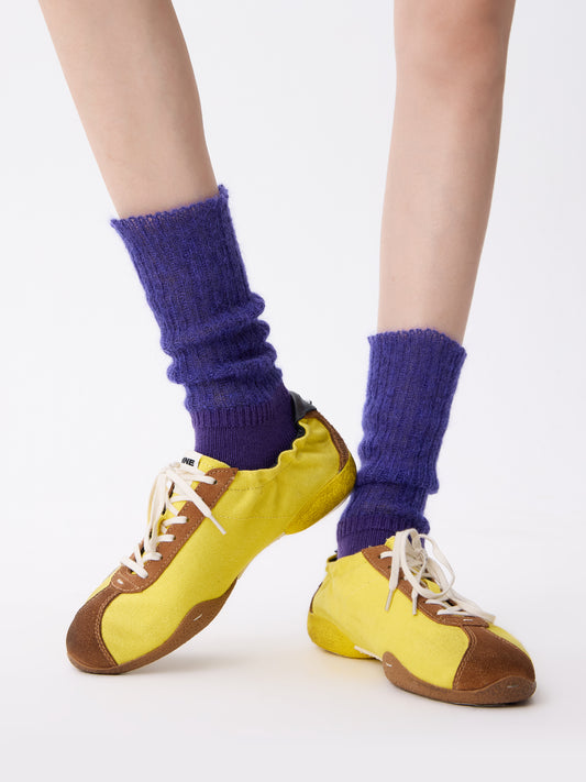 Purple Label Mohair Fluffy Merino Wool Socks