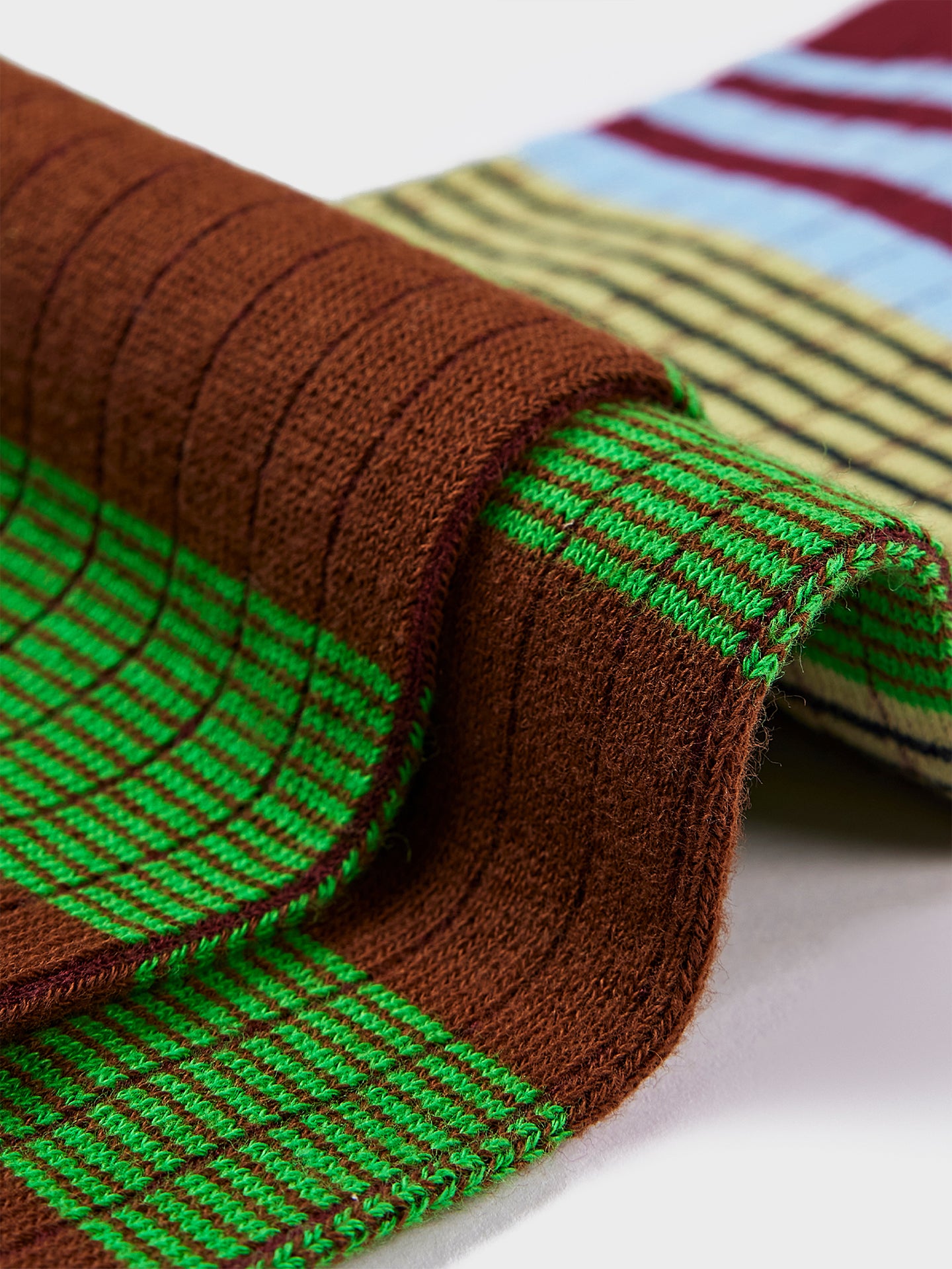 Color Clash Under Knee Sock