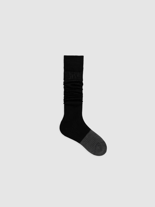Contrast Toe Tip Calf Sock
