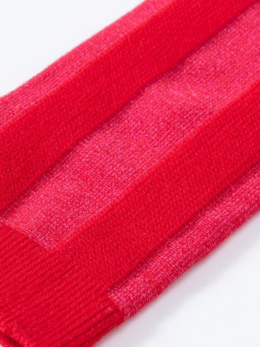 Blush Textured Crew Sock