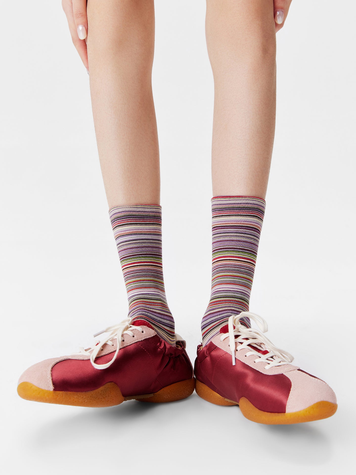 Mélange Texture Crew Socks
