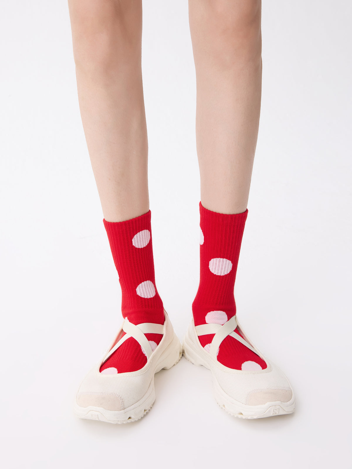 Retro Polka Dots Lightweight Sports Socks