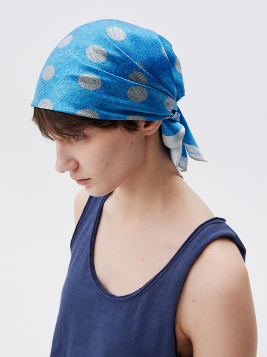 Polka Dot Silk Scarf