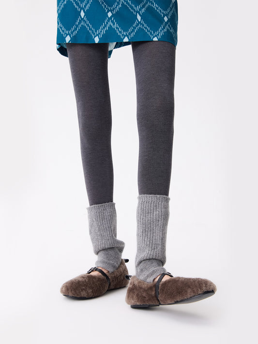 Purple Label Merino Wool Footless Leggings