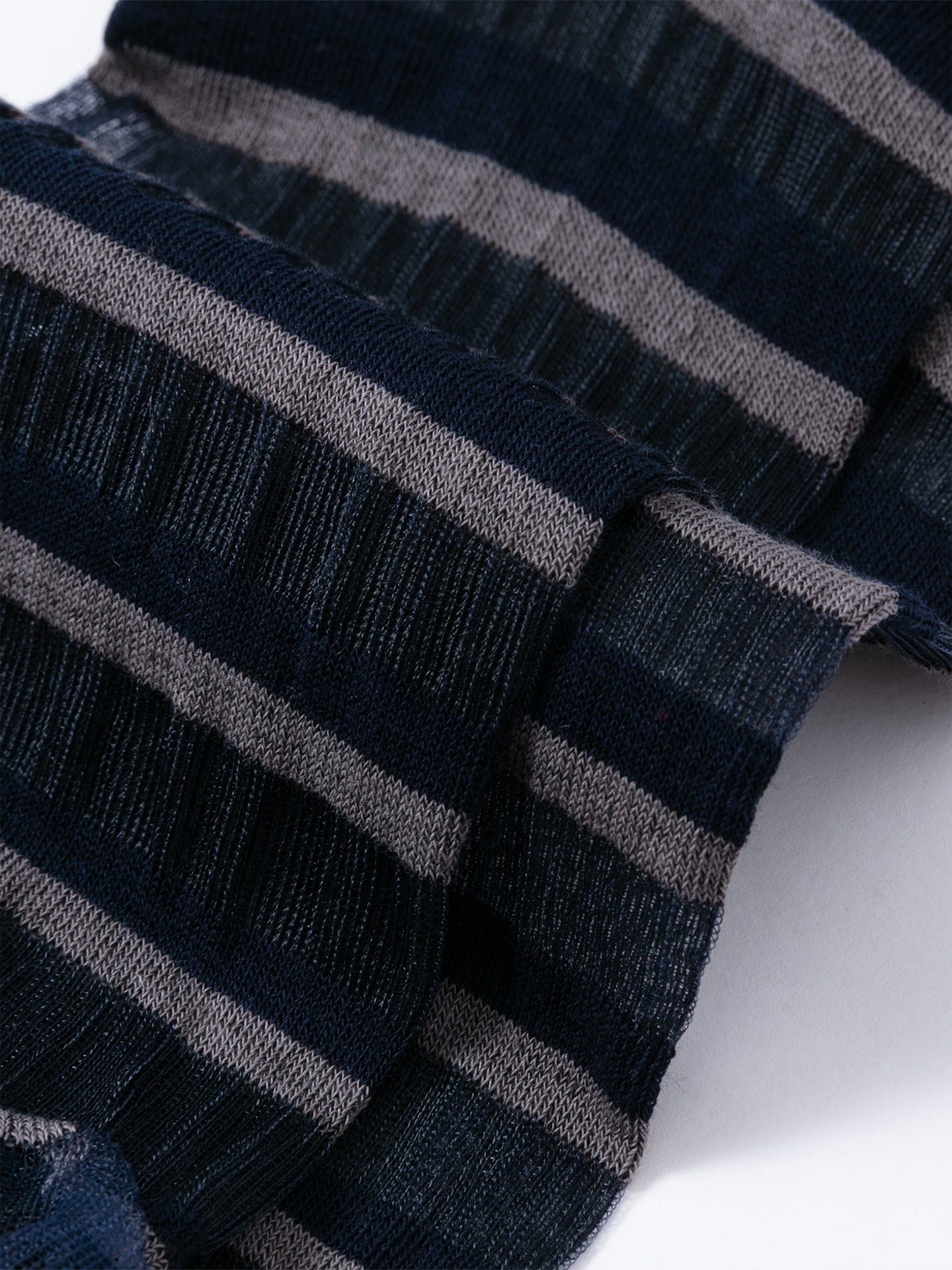 Gradient Trim Glass Silk Sock