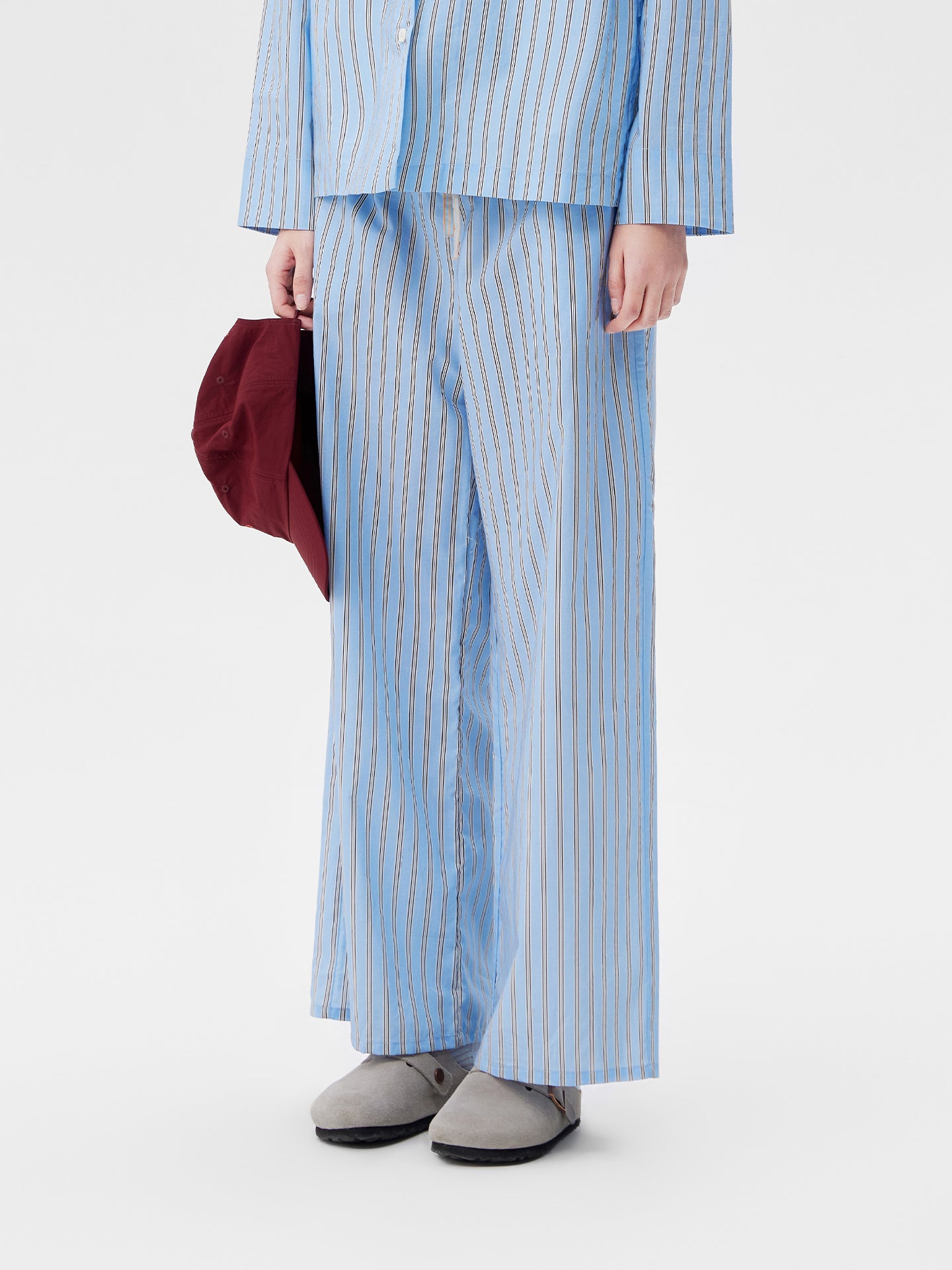 Sky Blue Stripe Lounge Set