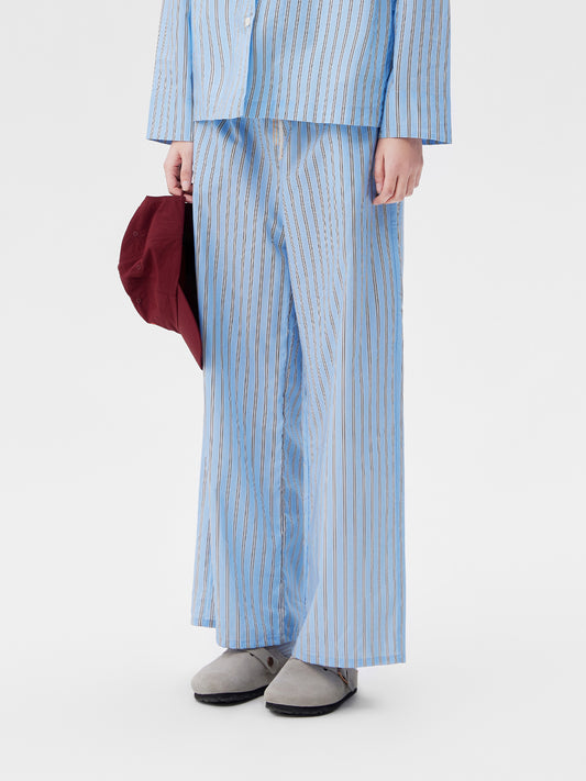 Sky Blue Stripe Lounge Set