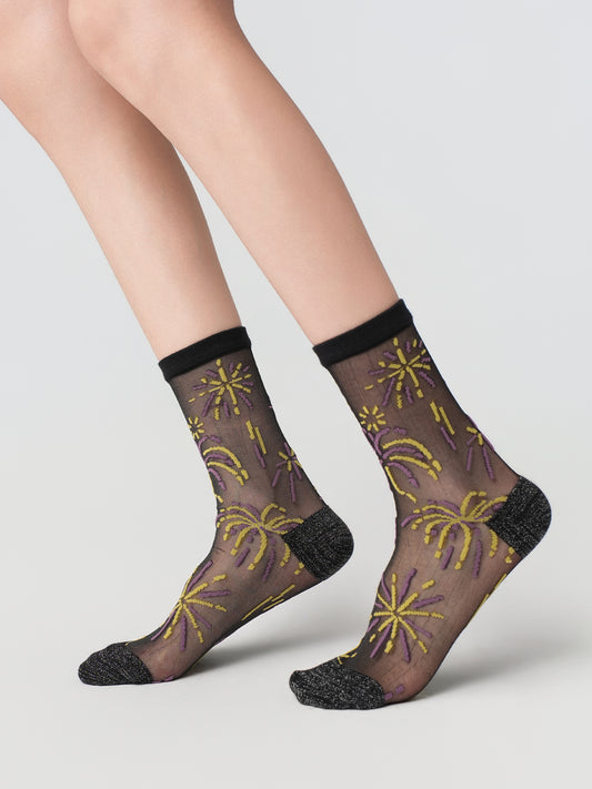Firework Illusion Lite Crew Socks
