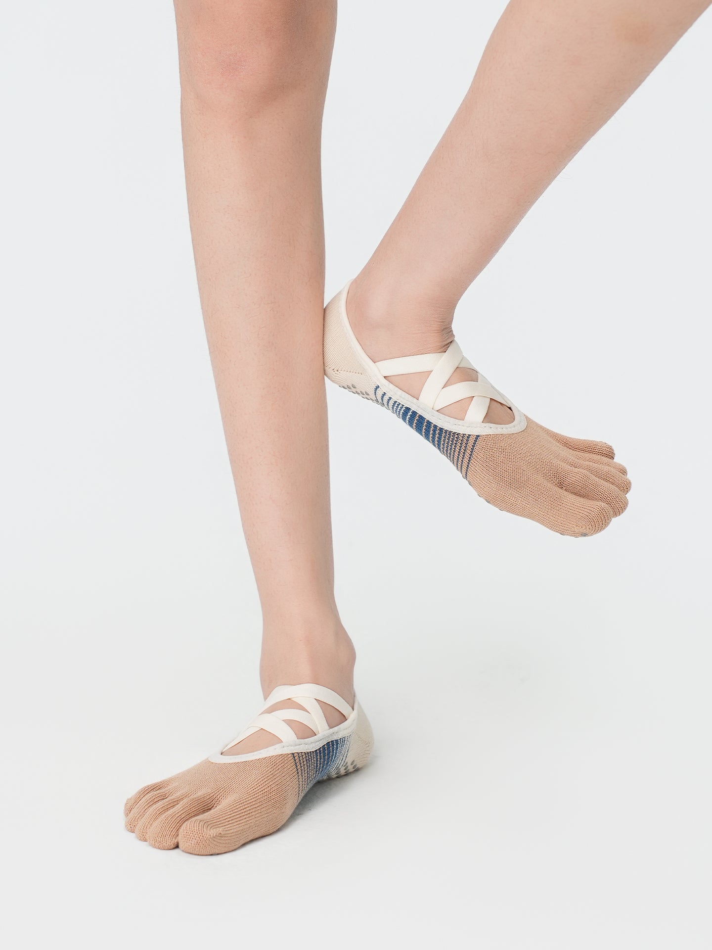 Double Strap Grip Five-Toe Socks