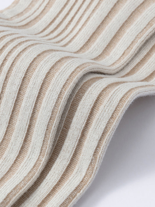 Vertical Stripe Crew Sock