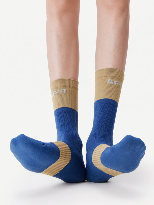 Contrast Color Sport Crew Sock