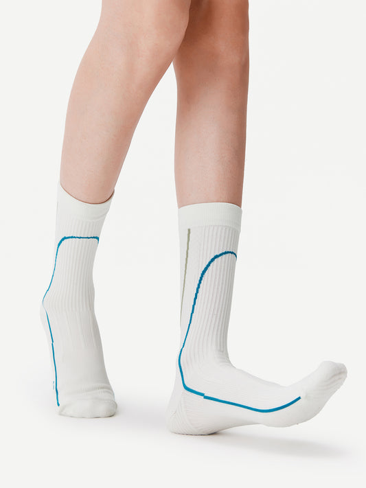 Contrast Line Sport Crew Sock