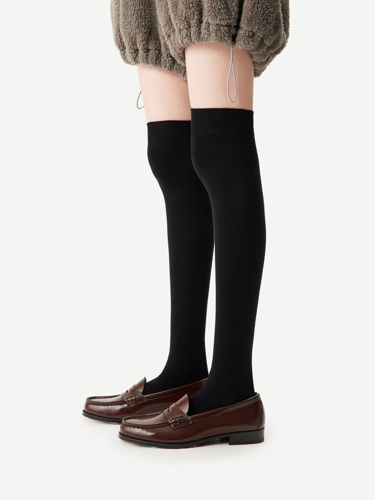 Purple Label Merino Wool and Mulberry Silk Knee-High Socks