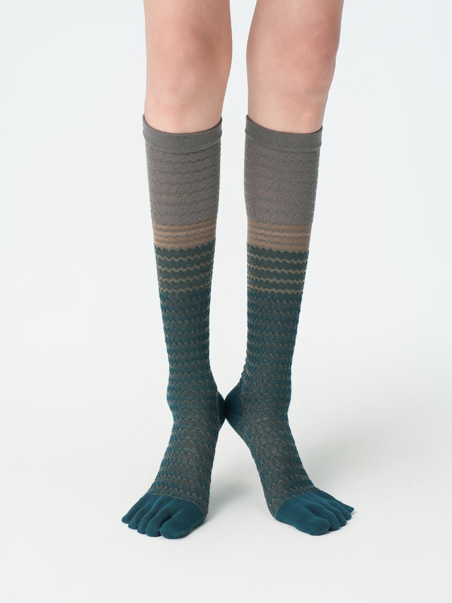 Melange Five-Toe Socks