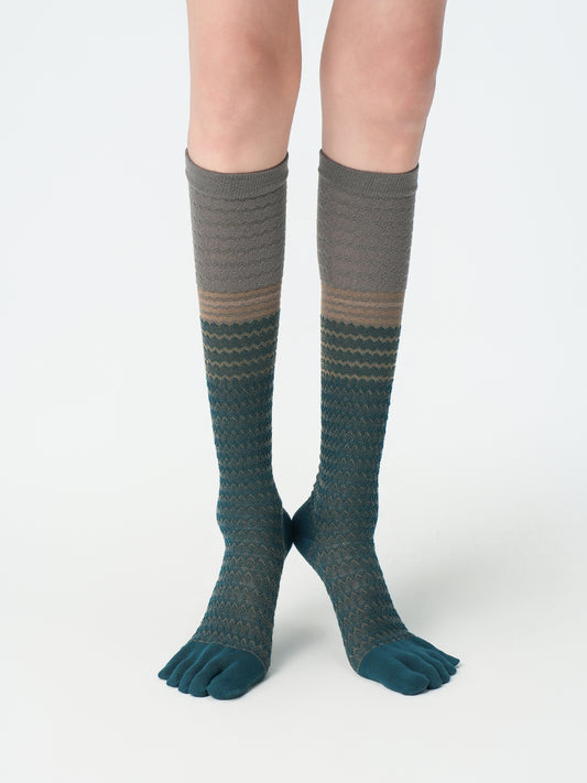 Melange Five-Toe Socks