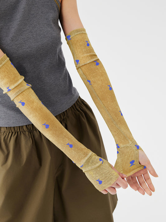 Sunlit Bloom Mesh Arm Sleeves