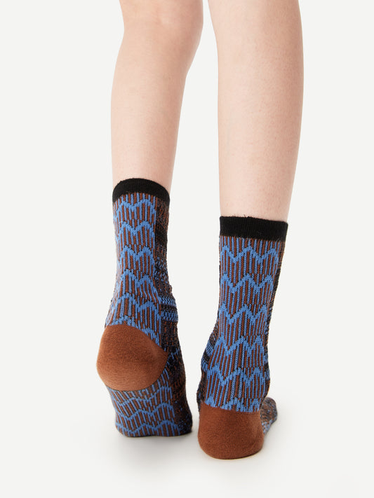 Hmong Weave Crew Sock