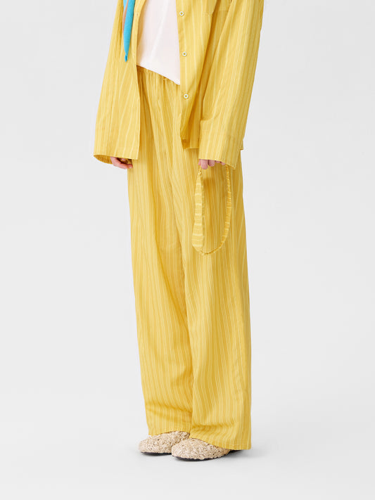 Patterned Striped Long-Sleeve Loungewear