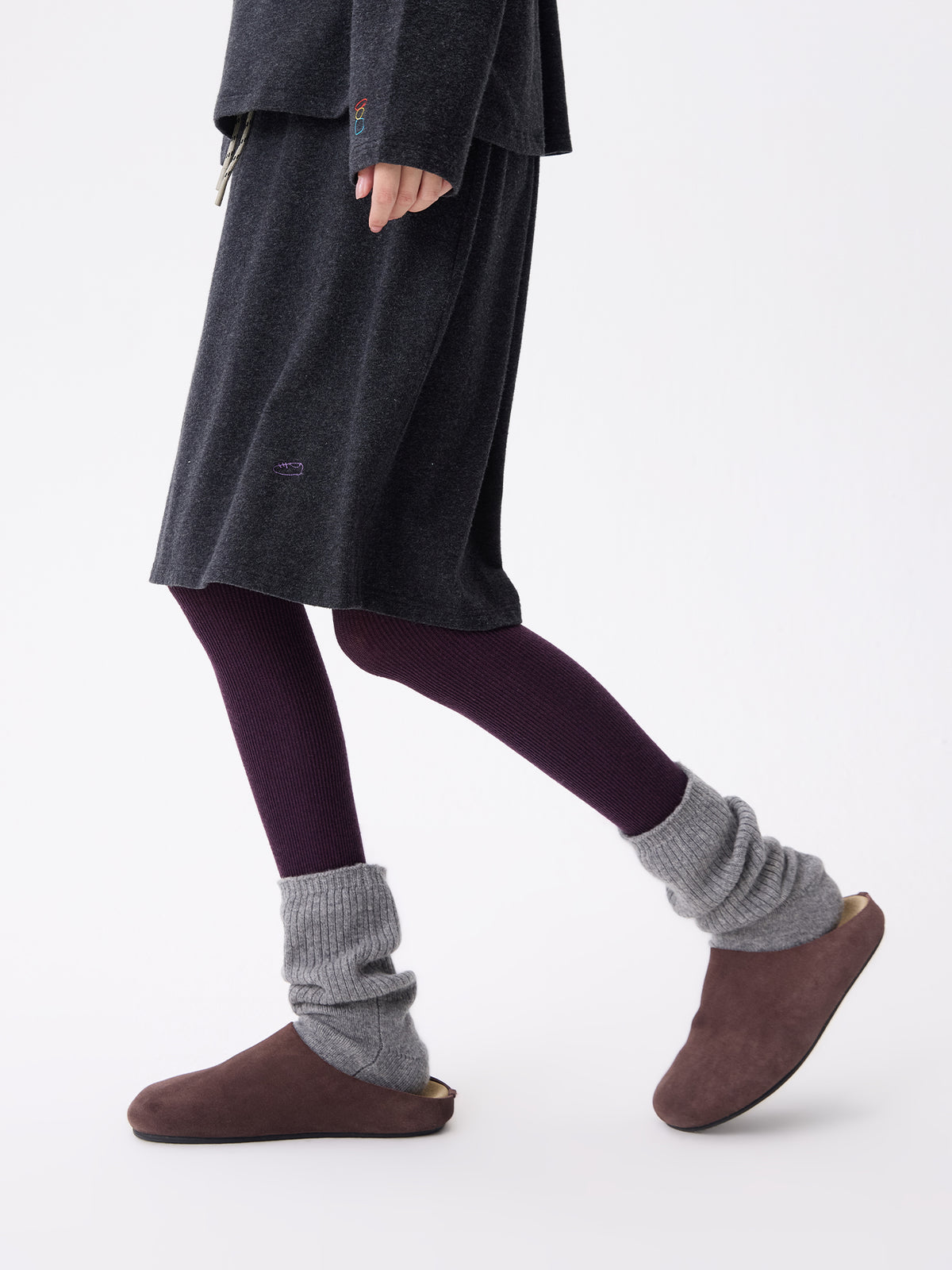Purple Label Merino Mercerized Wool Thick Tights