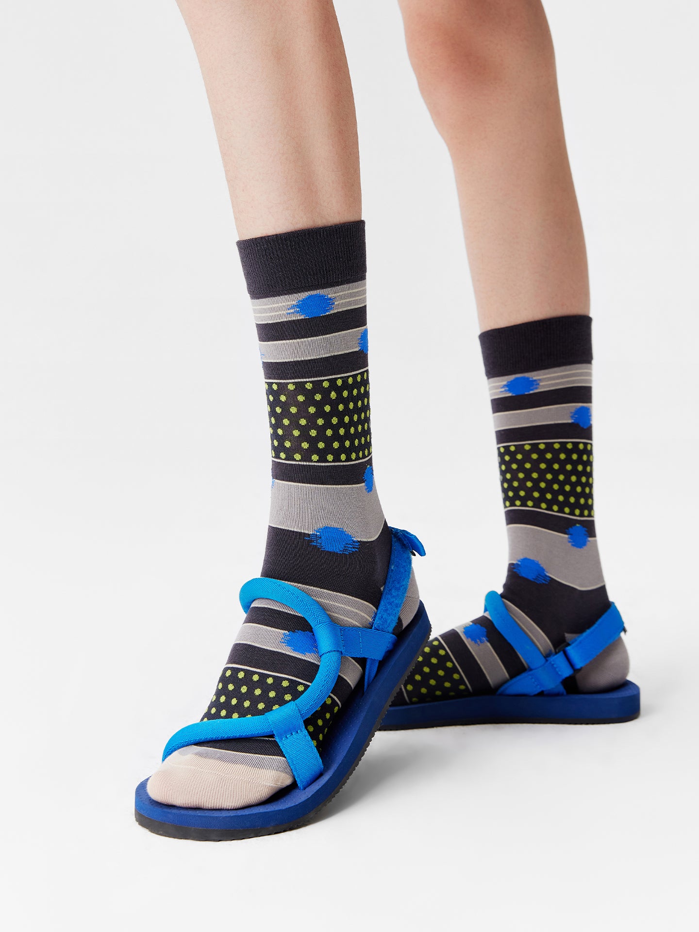 Dot & Stripe Crew Socks