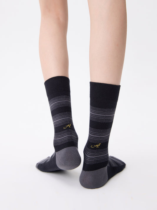Layered Mid-Calf Socks